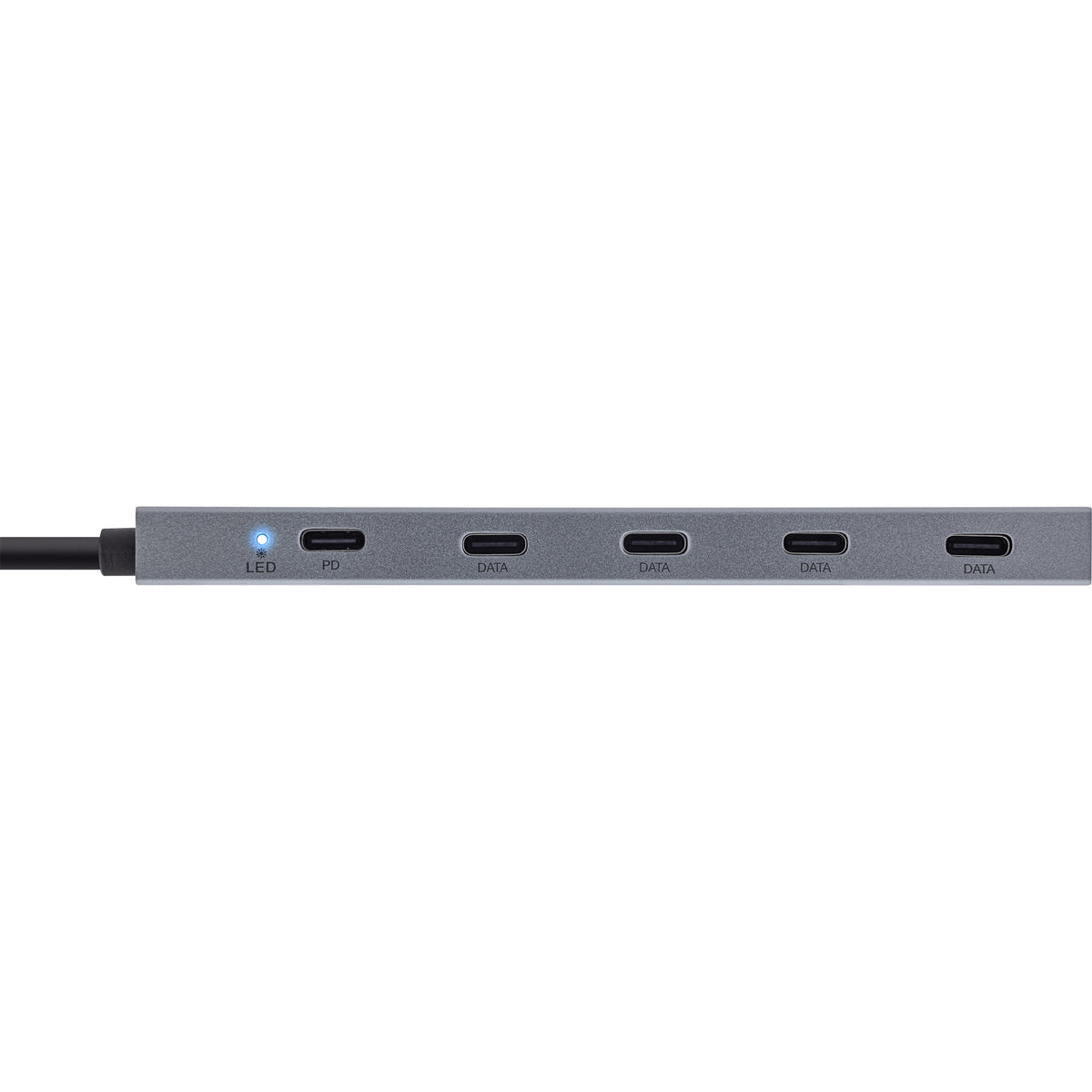 InLine® USB-C Hub, 4x USB-C + Power Delivery 100 W, USB 3.2 Gen.2, grau – Ansicht 2