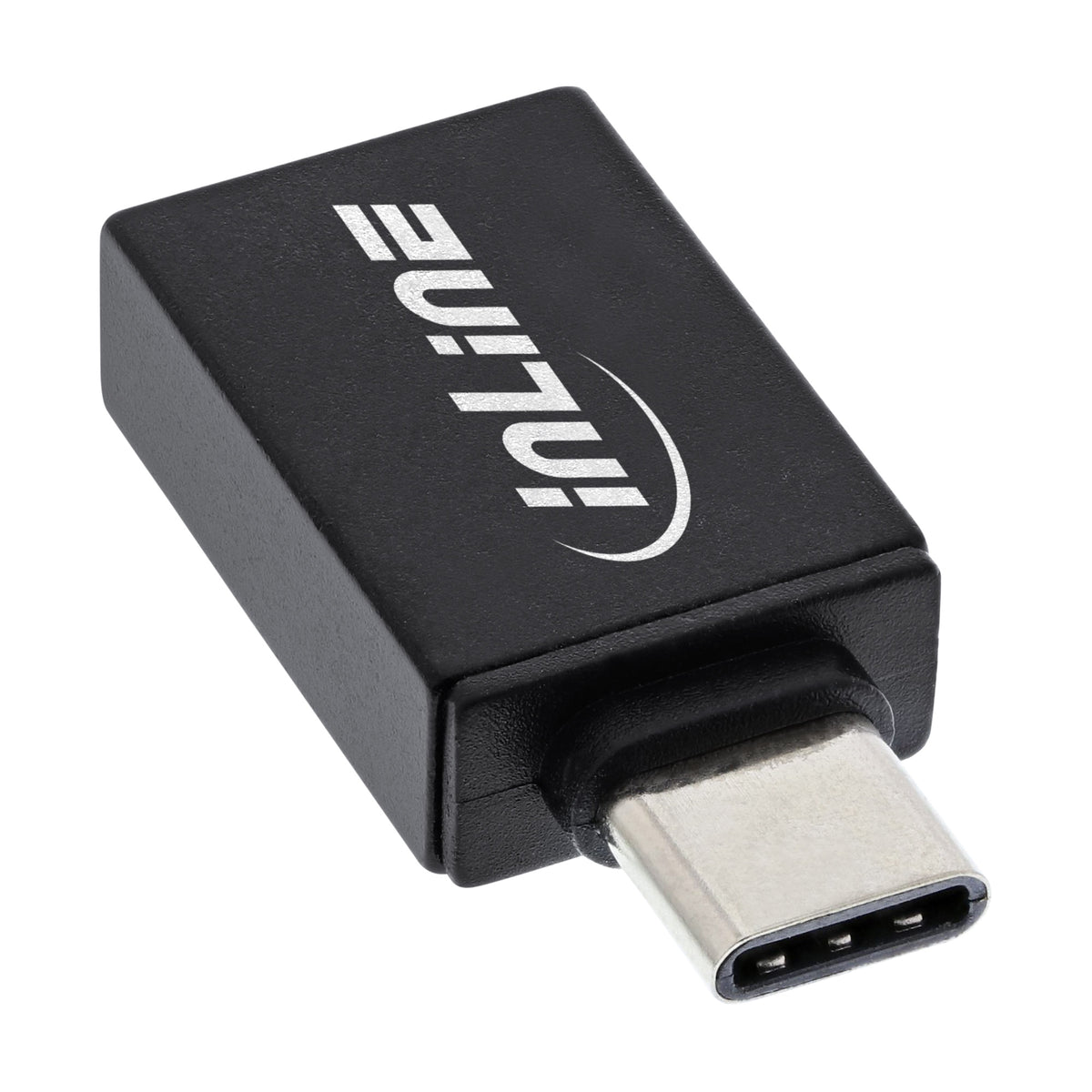 InLine® USB 3.2 Gen.2 Adapter, USB-C Stecker an USB A Buchse, OTG – Produktansicht