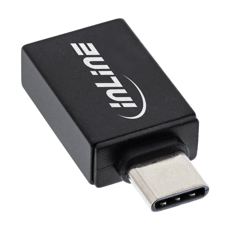InLine® USB 3.2 Gen.2 Adapter, USB-C Stecker an USB A Buchse, OTG – Produktansicht