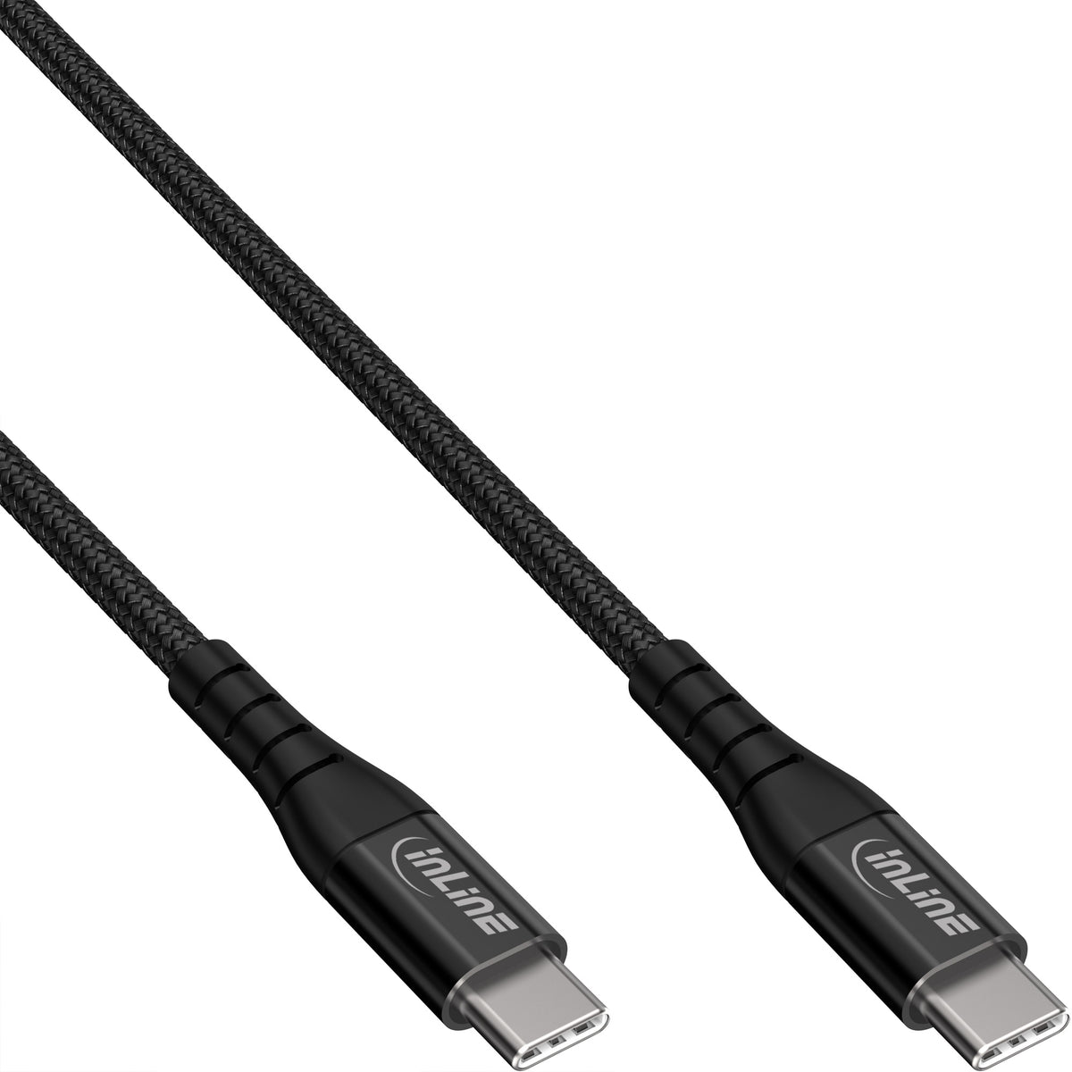 InLine® USB 2.0 Kabel, USB-C Stecker/Stecker Schnellladekabel 100W, 2m – Produktansicht