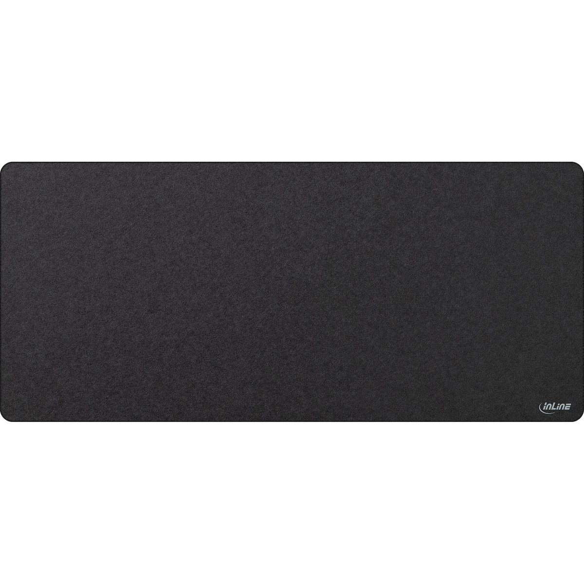 InLine® Maus-Pad XL Schreibtischunterlage,  900x400x2mm, schwarz – Produktansicht