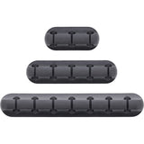 InLine® Kabelmanager-Set, 3-, 5-, 7-fach, selbstklebend, schwarz – Ansicht 2