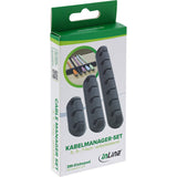 InLine® Kabelmanager-Set, 3-, 5-, 7-fach, selbstklebend, schwarz – Ansicht 7
