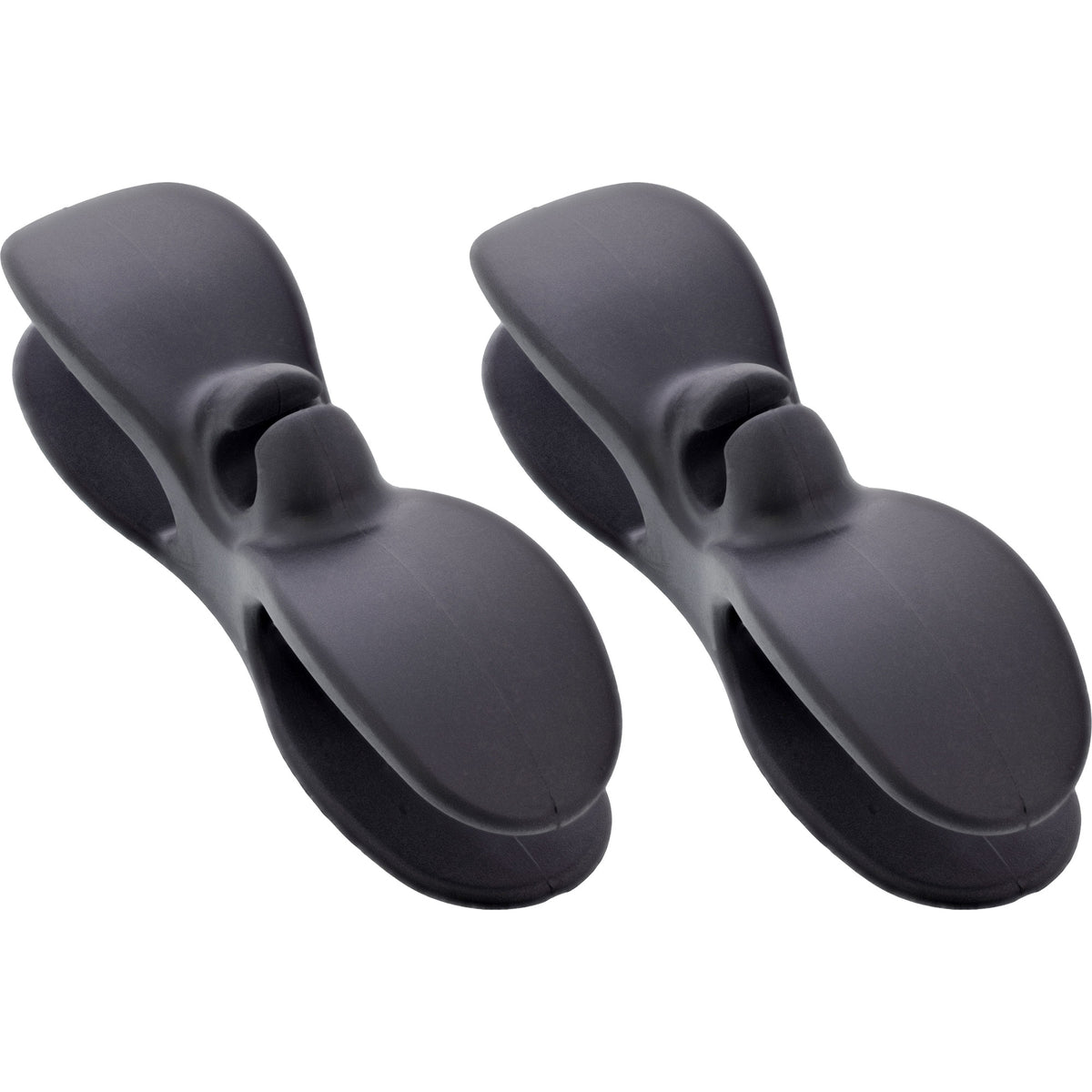 InLine® Kabelaufwickler für Gerätekabel, selbstklebend, schwarz, 2er-Set – Produktansicht