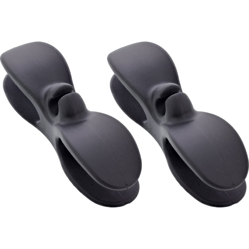 InLine® Kabelaufwickler für Gerätekabel, selbstklebend, schwarz, 2er-Set – Produktansicht